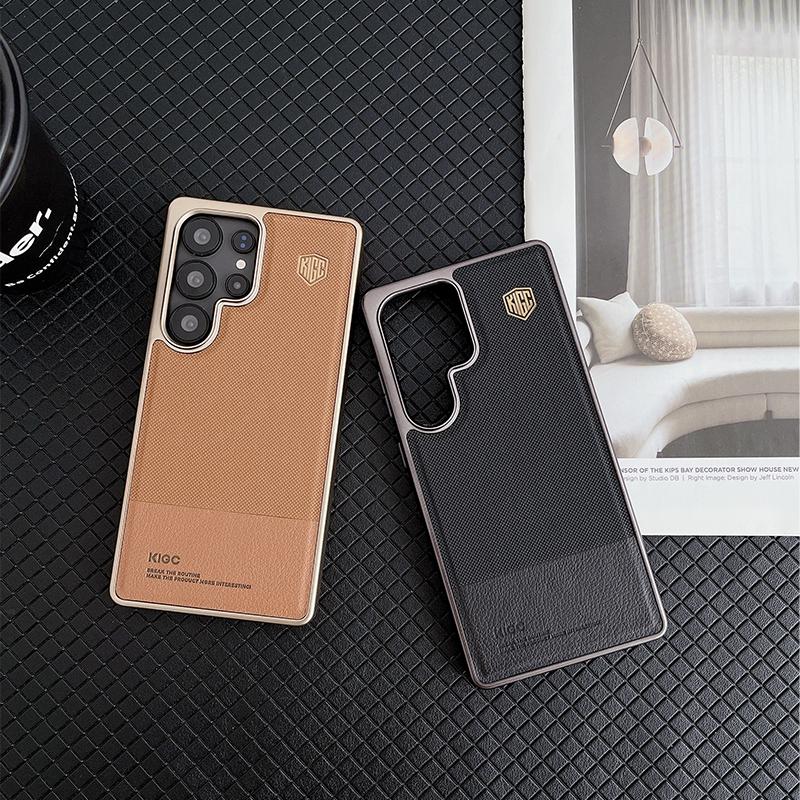For Samsung Galaxy S23 S24 S25 Ultra Plus Case KIGC Ultimate Perfection Series Matte Leather Back Cover
