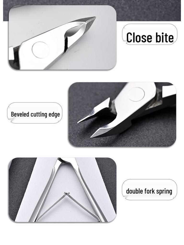 3.0mm Stainless Steel Nail Scissors for Removing Dead Skin - Professional Grade Manicure Tool
