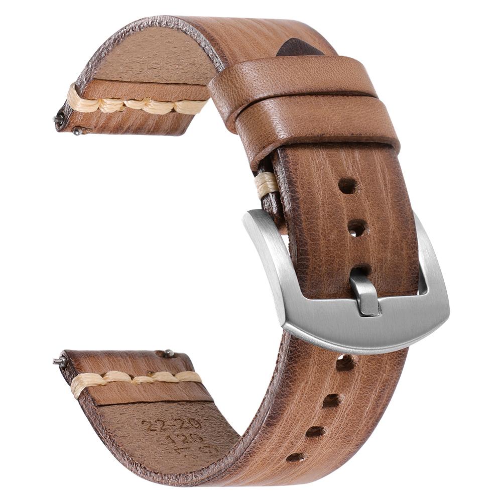 18mm 20mm 22mm 24mm Handmade Stitching Calfskin Watch Strap Men Vintage Italian Cowhide Watch Band for Tudor for Seiko Bracelets