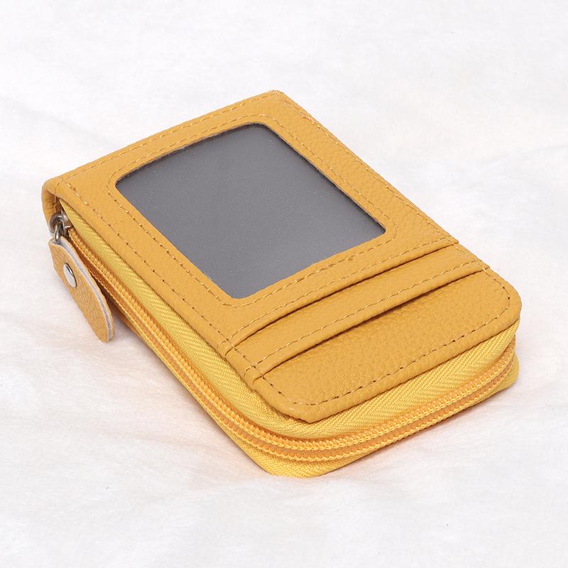 Multi-Color Anti-Theft Zipper Card Holder Wallet