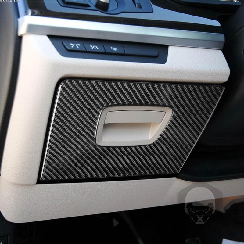 Carbon Fiber Car Accessories Driver Storage Interior Trim Cover Soft Sticker For BMW 7 Series F01 730li 740li 750li 2009-2014