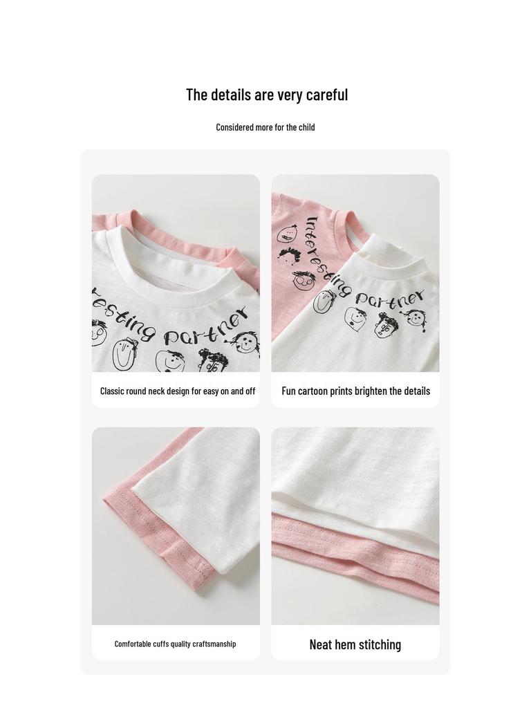 European Boys' Pure Cotton Long-Sleeve T-shirt, 2026 Spring, Children's Base Layer, Baby Spring/Autumn Style Undershirt.