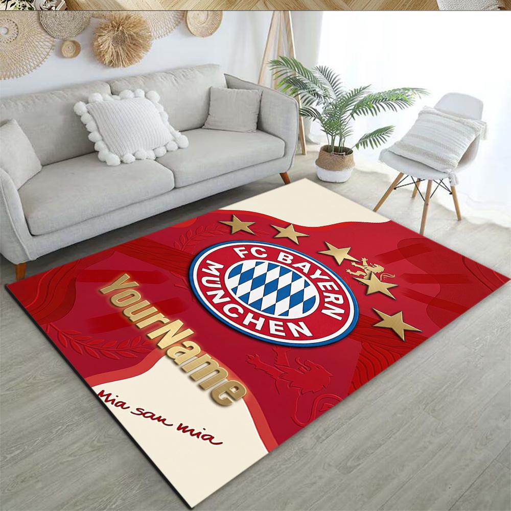 Fc Bayern München 19 Personalized Name Floor Mat Suitable for Dining Room Game Room Bedrooms Dormitory Antislip Carpet Decorate Offices