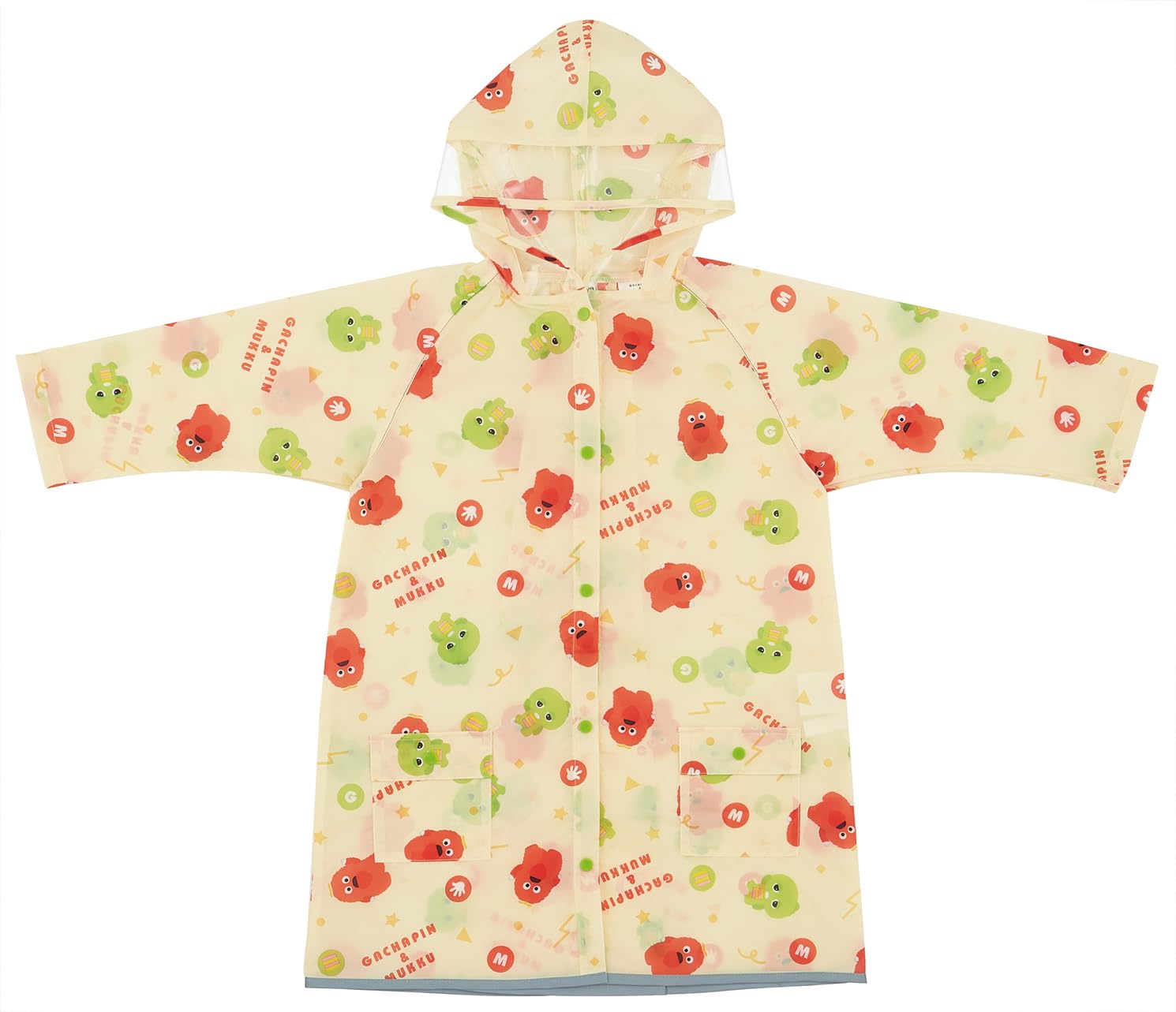 

Skater Gachapin Mukku Length Suitable for Heights RACO1M-70278 & Raincoat, Size 71cm, 110-125cm