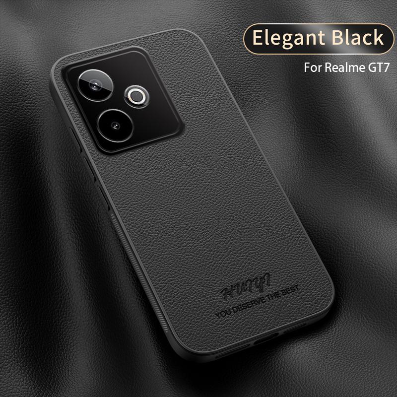 Luxury Business Leather Soft Frame Magnetic Cover For Realme GT 7 GT7 GT 7T GT7T RealmeGT7 5G Phone Cases Capa