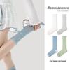 Renaissance Pearl Mid-Calf Women's Socks: Original Thin, Solid Color, Puffy Ins Style.