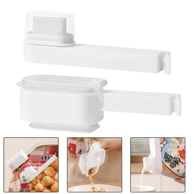 1/2Pcs Sealing Clips with Discharge Port Tight Seal for Food Preservation Multipurpose