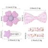5Pcs/Set Colorful Floral Bow Hairclips For Children Girls Lovely Princess Hairpin Barrette Bang Side Clip Hair Accessories Quality