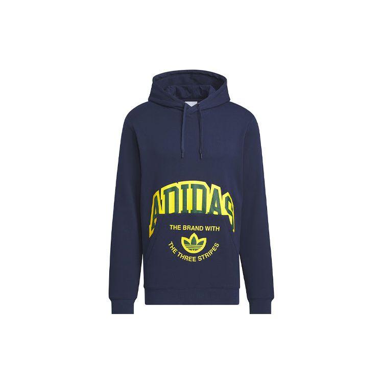 

adidas Originals Men s Collegiate Print Hoodie in Navy JE3482 S