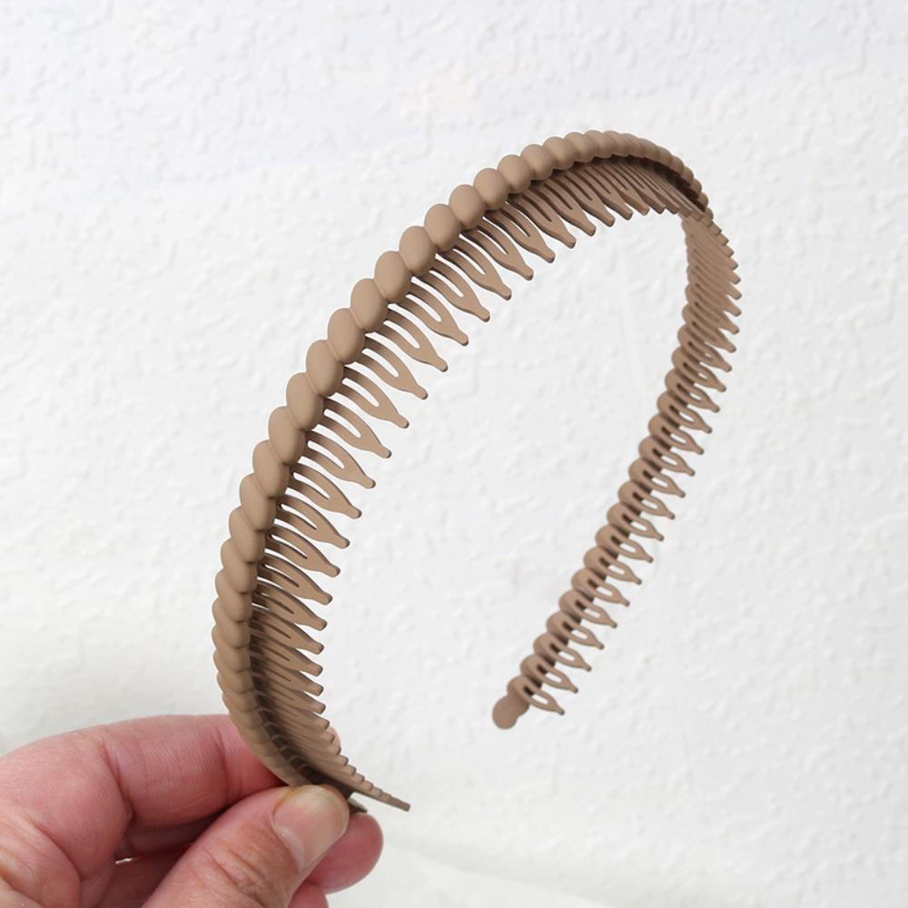 Simple Style Solid Tooth Headbands Washface Headbands  Hair Accessories Tool Unisex