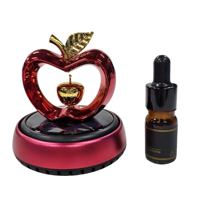 Solarbetriebener Auto Lufterfrischer Herz Designs Langanhaltend Blume Duft Auto Duftstoffe Schmuckstück für Armaturenbrett Dekoration