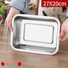 Wuhe Stainless Steel Deep Rectangular Serving Tray