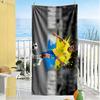 Brazilian Soccer Player Action. Beach Towel Quick-Dry Soft Microfiber Comfortable Lightweight Perfect for Traveling Yoga Camping and Swimming