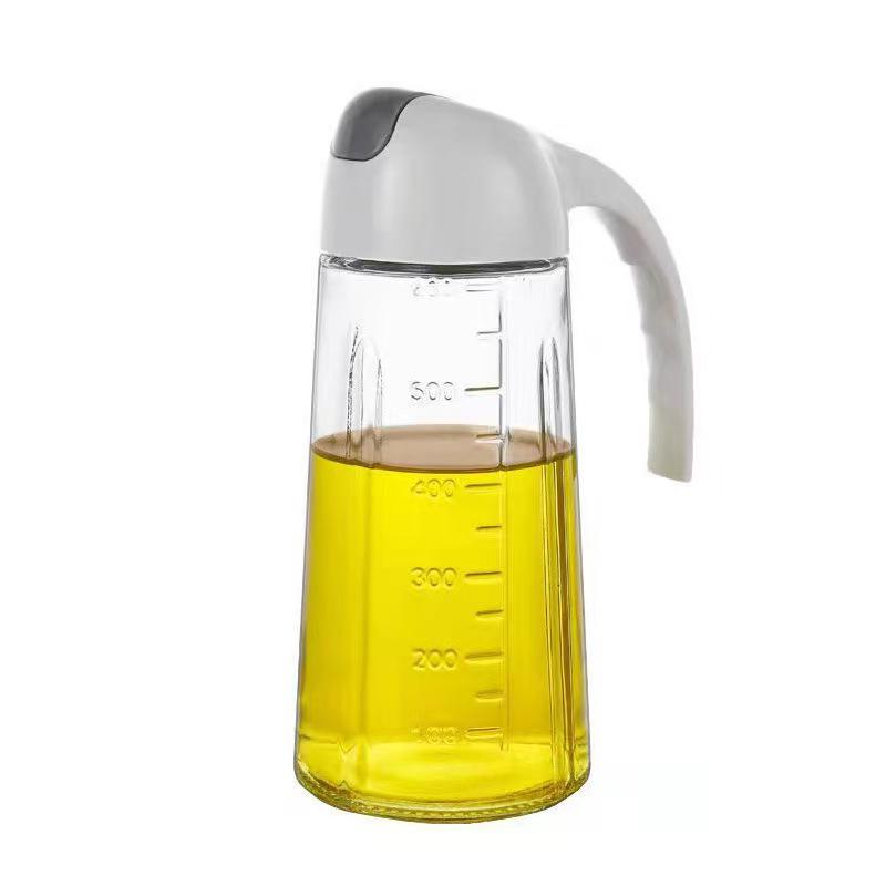 Dual-Use Automatic Oil Dispenser: Leak-Proof Glass Bottle for Spraying and Pouring, Large Capacity