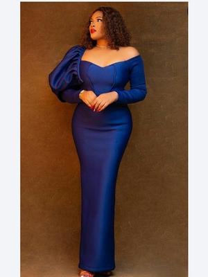 Große, schulterfreie Kleider, figurbetont, langärmelig, hohe Taille, Abendparty-Outfits für Damen, Herbst-Cocktailkleider