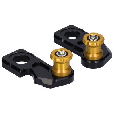 2pcs Motorcycle Axle Block Slider Aluminum Alloy Replacement for CB650RF CBR650R 2019?2020Yellow