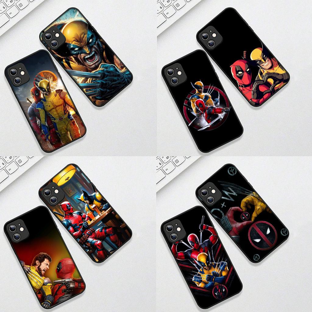 Cover for Apple iPhone 17 16 Plus 13 12 Pro Max Mini X XR Xs ProMax 16E 15+ 17+ Air Phone Case Wolverine Marvel Deadpool