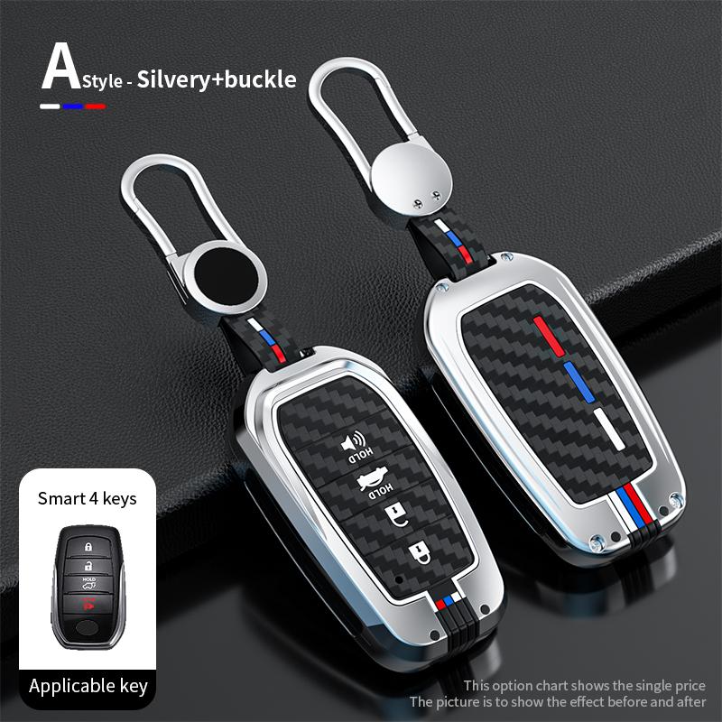 Auto Zinc Alloy Key Fob Cover Mount Chain Toyota Alphard Vellfire 2012 Previa Auto Key Fob Case Interior Accessories Auto Accessories
