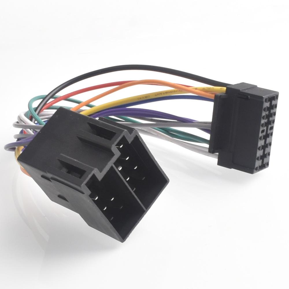 16Pin Car Stereo Radio Harness ISO for Sony Radio To ISO Radio Play Plug Auto Adapter Wiring Harness Connector