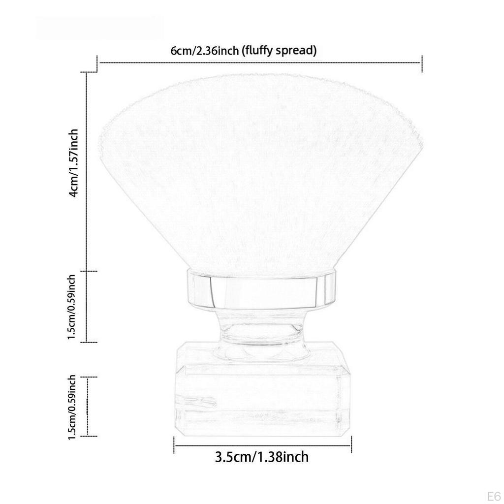 ,Pinsel zum Entfernen von Nail Art Staubpulver,Maniküre-Werkzeuge,Kabuki-Reiniger,Weich für Acrylnägel