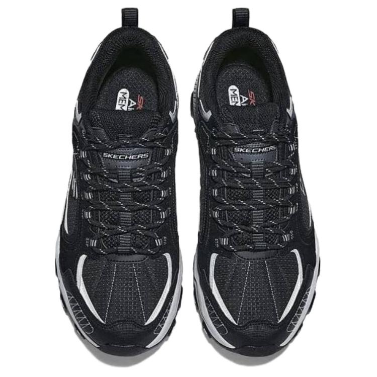 Skechers Outdoor Low Top Hiking Shoes Women Hiking Shoes Black White 180124-BLK