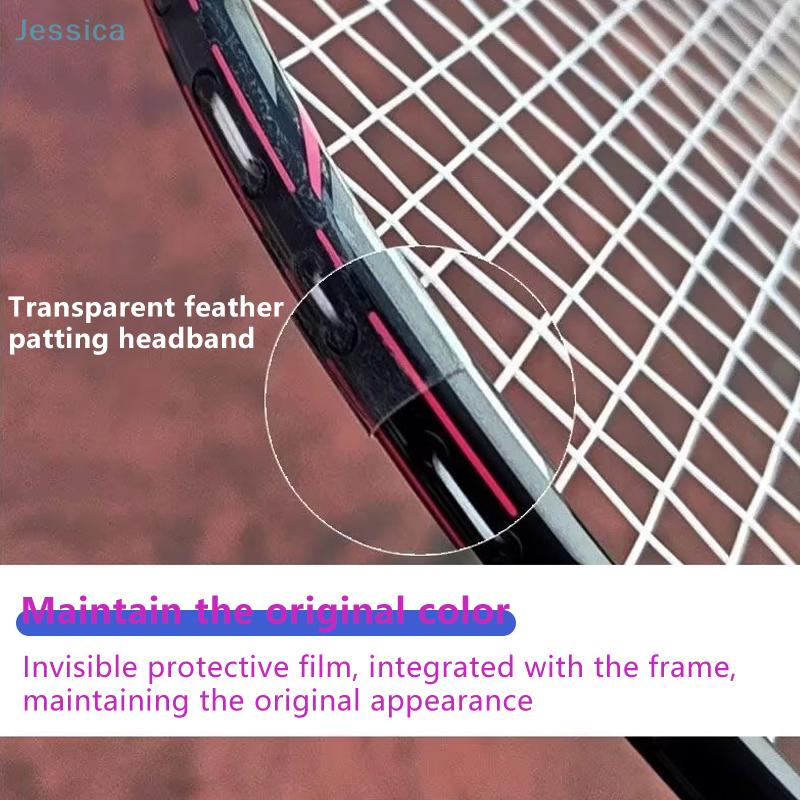 Badminton Racket Head Edge Protector Tape Transparent Invisible Self Adhesive Protective Sticker Anti Paint Off Wear Resistant