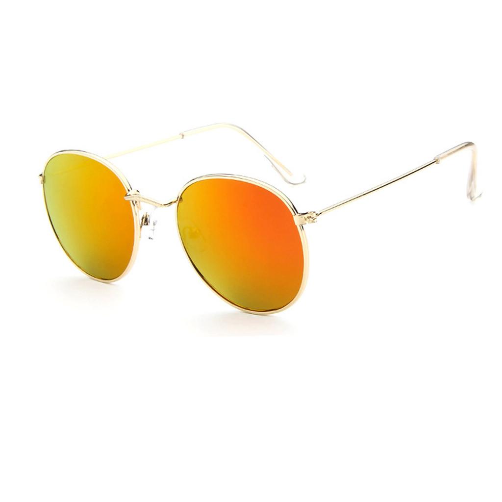 Damskie kolorowe kolorowe retro Trend Odblaskowe duże oprawki Funglasses