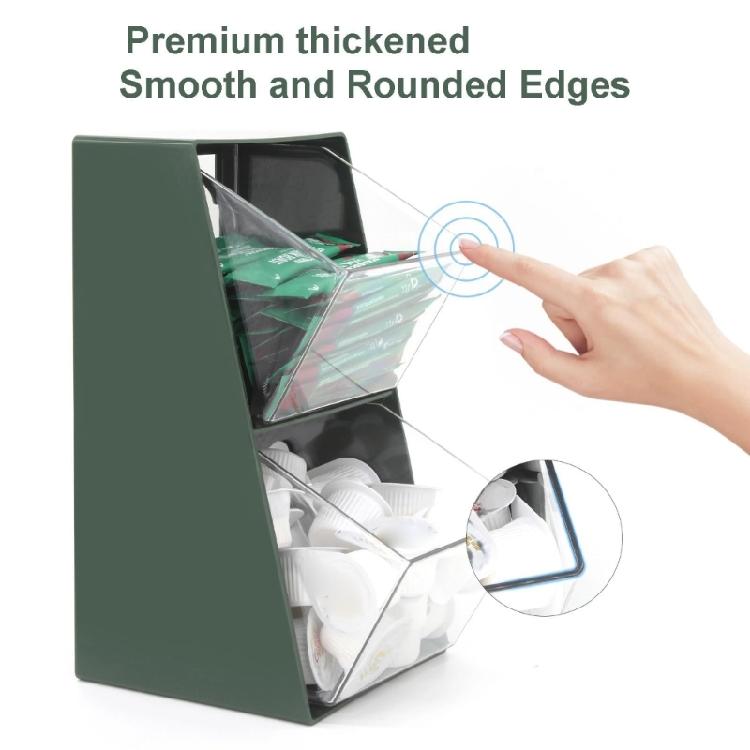 Green Coffee Organizers Designed For Portable Storage In Any Setting
