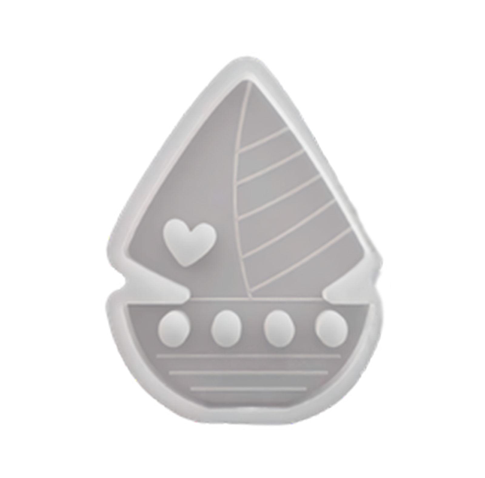 Artistics Heart Shaped Sailboats Silicone Mould For Jewelry And Home Decoration 1