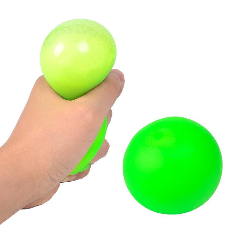 

Color-Changing Flour Decompression Vent Ball Extrusion Eva Filling Ball Kneading Le Tpr Soft Rubber Rainbow Ball зелений