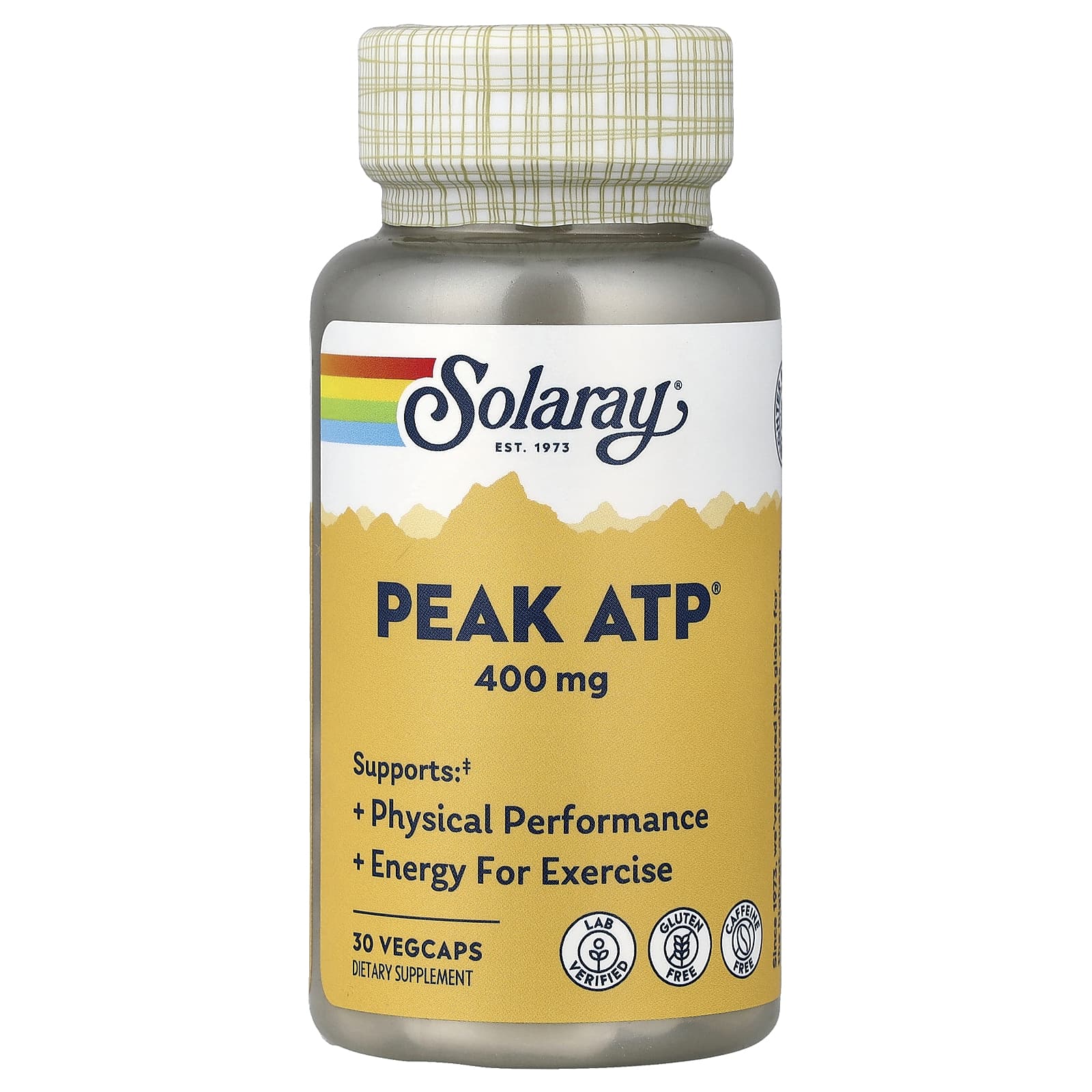 

Solaray, Peak ATP®, 400 mg, 30 Veggie Capsules