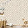Checkerboard Wallpaper White and Beige for Living Room and Bedroom 50x1000