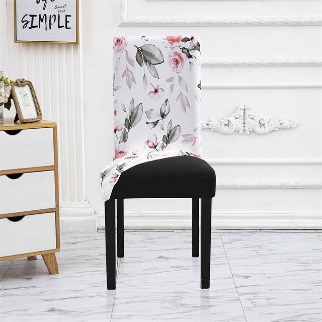 Geometry Chair Cover Flexible Stretch Spandex Chair Cover For Dining Room Restaurant Weddings Banquet Hotel Elastic Chair Cover for Home