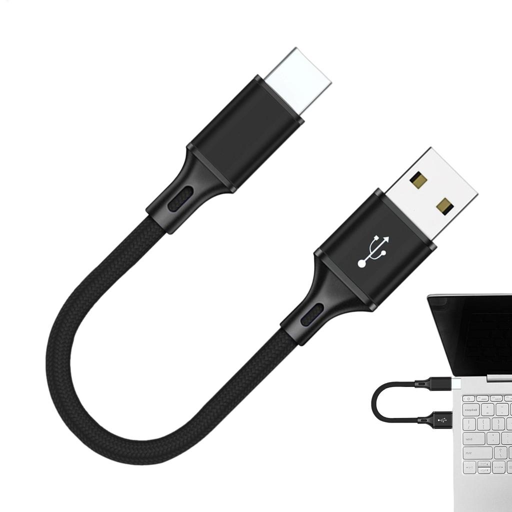 25cm Portable Ultra Short USB Fast Charging Cable For Power Bank MP3 MP4 CameraiPhoneXiaomiOneplus Phone Type C MicroCord