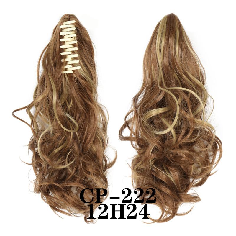 Claw Clip In Ponytail Extension Synthetic Hairpiece Curly Wavy Hair Extension 15 Inch Long Ponytail Hairpieces For Women Girl
