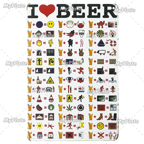 [Min tallrik] Kall Öl Metallskylt Vintage Plakett Plåtskylt Plåt Väggdekor För Barskylt Mansgrotta Dekoration Konst Målning