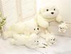 Smiling White Puppy Plush Toy - Cute Fluffy Dog for Car Decoration or Birthday Gift