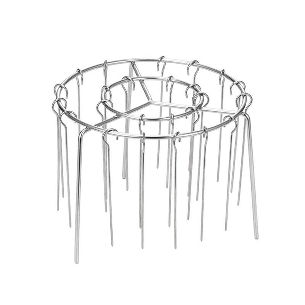 Vertical Grill Stainless Steel Rack For Air Fryer Skewer BBQ Accessories Bread Pan Baking Tray