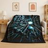 Cartoon D-Dragon Ball Anime Game Flannel Blanket Soft Warm Throw Blanket for Bedroom Living Room Bed Travel Camping Picnic Kid