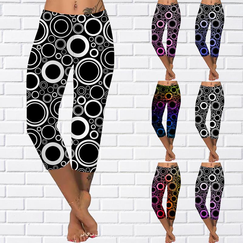 Buy Pants Summer Yellow Butterfly Short Leggings Cropped Skinny