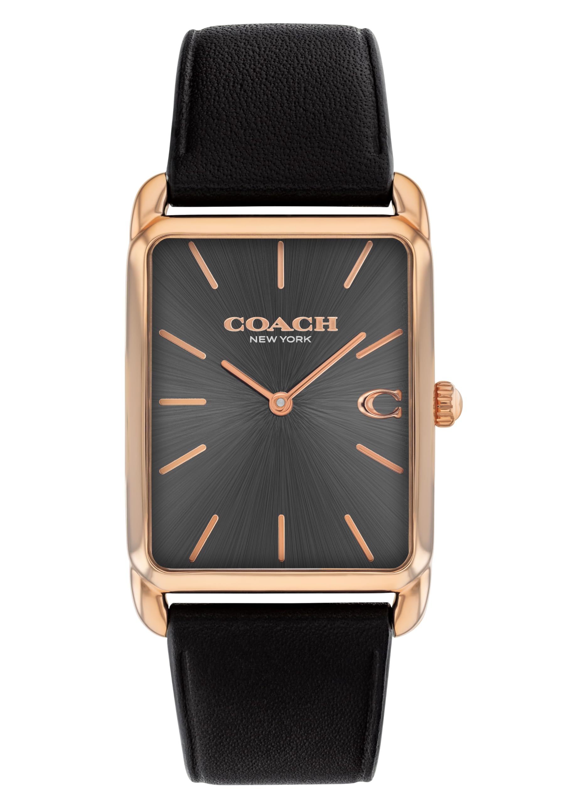 Watch ELLIOT Dark Gray Dial Leather Strap 14400041 [Coach][Authorized Import] Men s