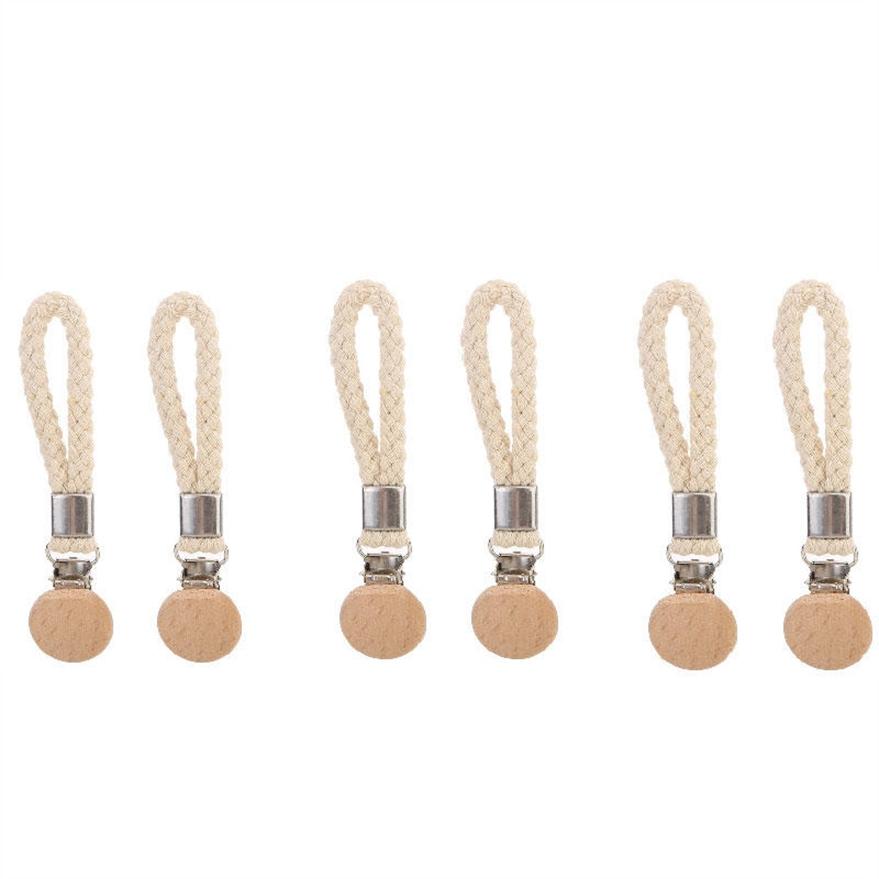Multipurpose Braided Cotton Loop Towel Clip with Metal Clamp / Multipurpose Cloth Hanger for Home Bathroom