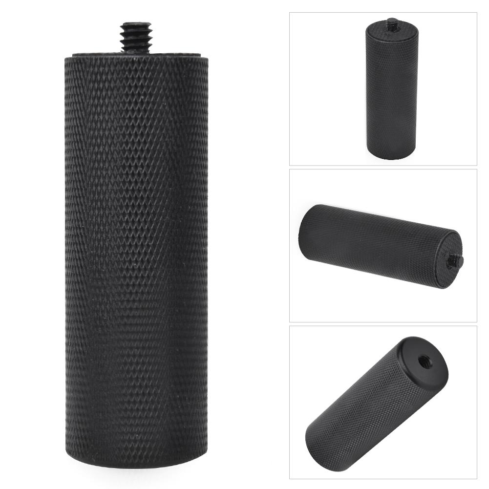 Black Aluminium Alloy Flash Light Hand Grip LED Lamp Handle with 1 4 Inch Screw Interface for DSLR Camera Camcorder