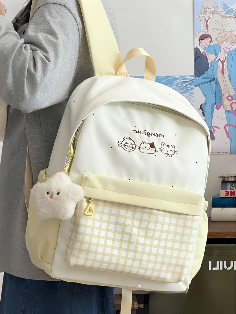 Japanese-Style Cute Backpack for Students: Lightweight, Double-Shoulder Bag for Elementary To High School Girls