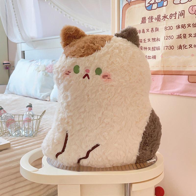 Calico Cat Plush Toy With Pp Cotton Filling For Soft Sleep Pillow Kids Gift