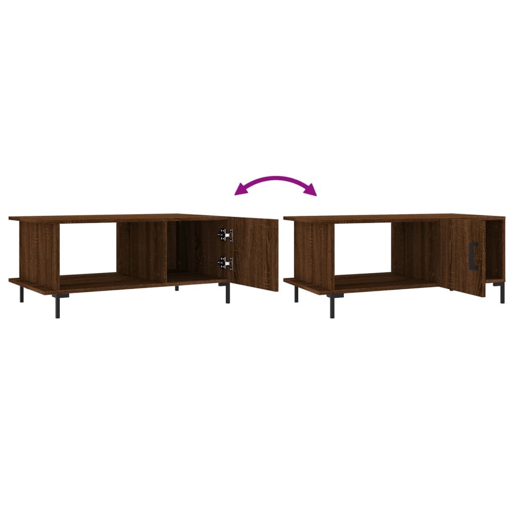  Coffee Table, Brown Oak, 90x50x40 Cm