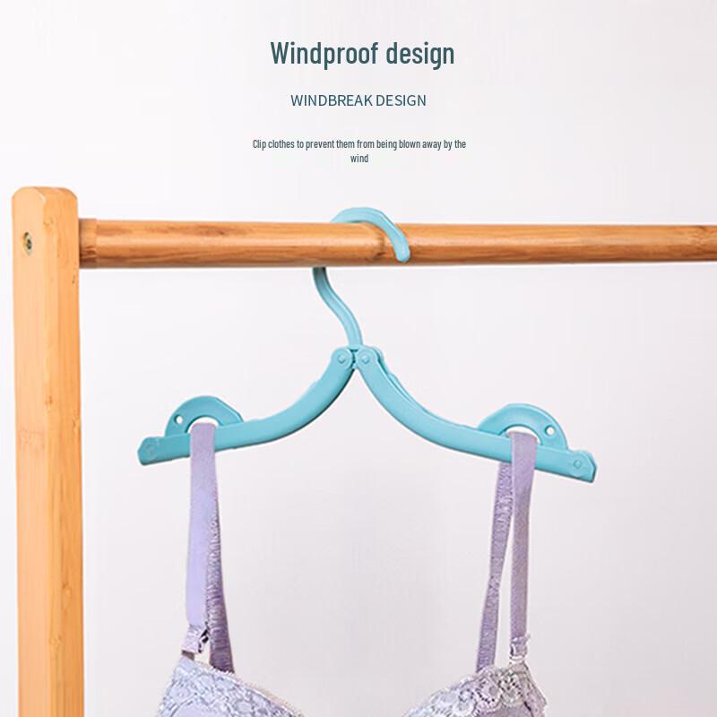 JAJALIN Portable Folding Travel Hanger with Clips