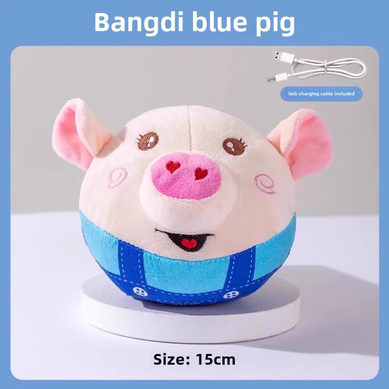 

Собака плюшевая свинья игрушка электрический прыгающий мяч поющий прыгающий USB перезаряжаемый питомец кошка интерактивная игрушка