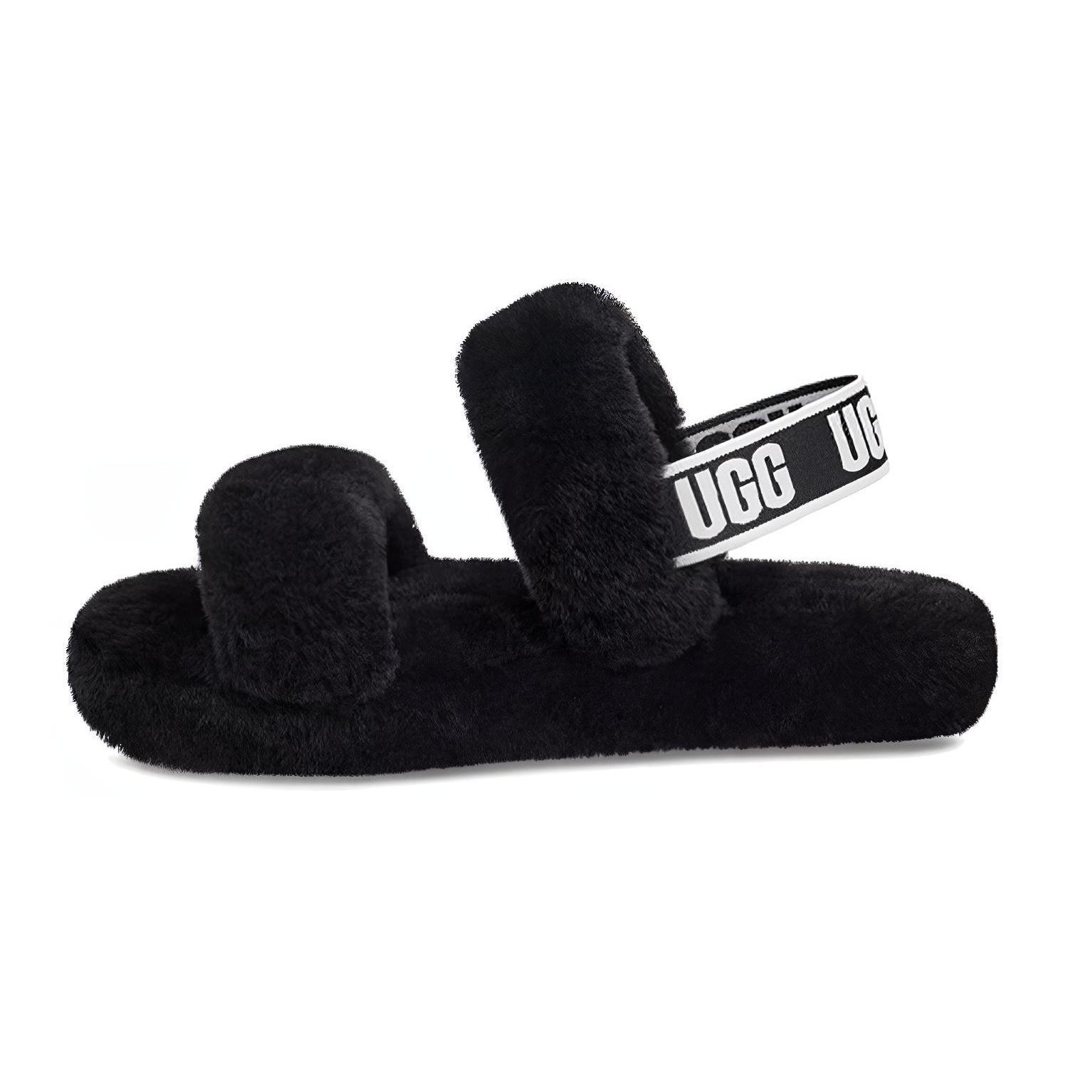 (PS) UGG Oh Yeah Sandal Black Kids 1115752K-BLK EU 38