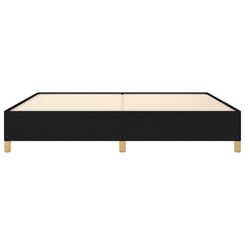 Bed Frame without Mattress Black 200x200 cm Fabric